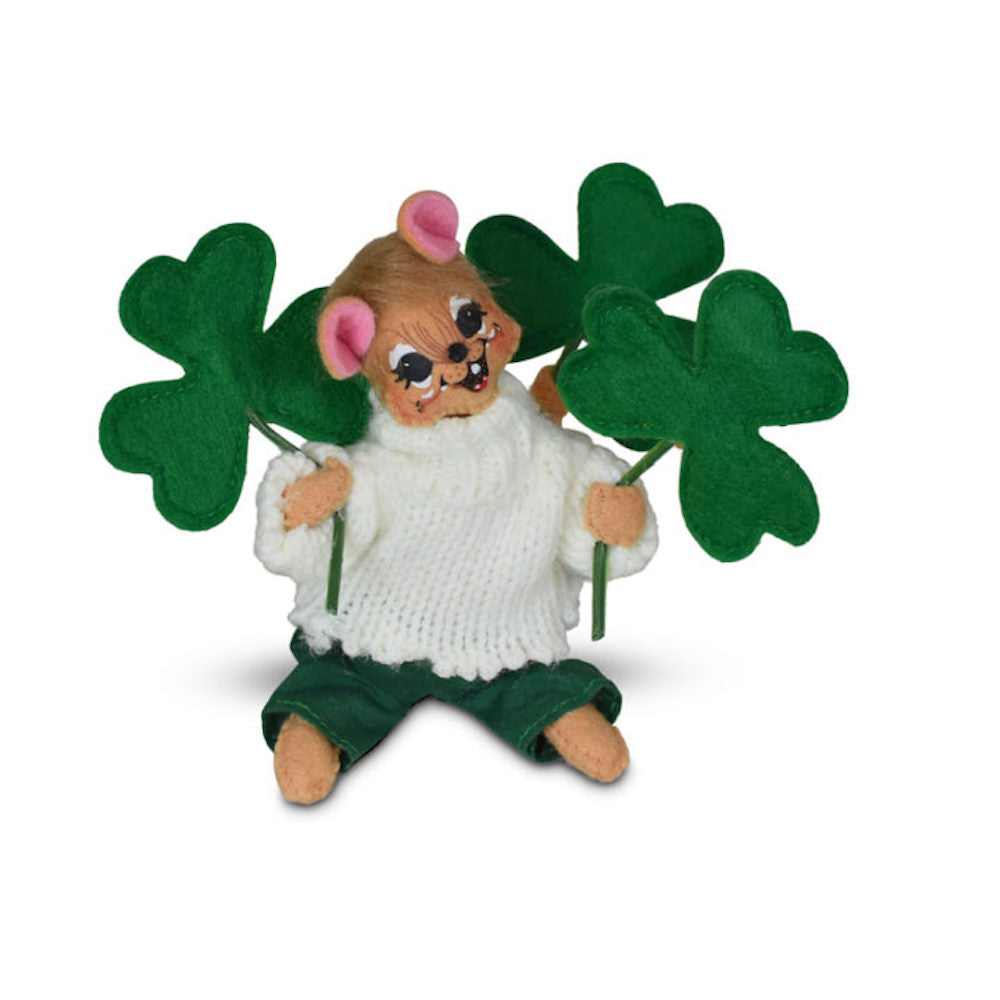 Annalee Dolls 2022 St. Patrick's 5in Shamrock Mouse Plush New with Tag