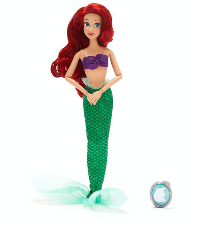 Disney The Little Mermaid Classic Doll with Pendant Ariel New with Box