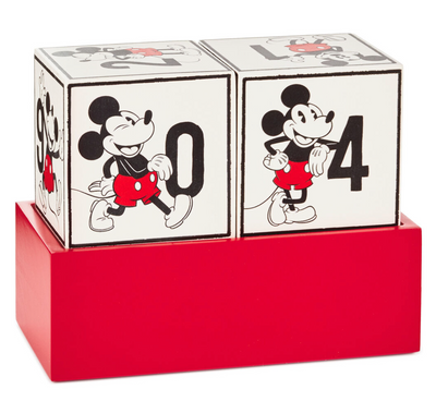 Hallmark Disney Mickey Mouse Wood Perpetual Calendar New