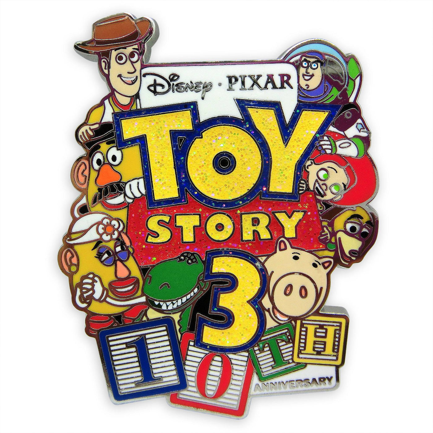 Disney Parks Toy Story 3 Pin 10th Anniversary Limited Release New with Card