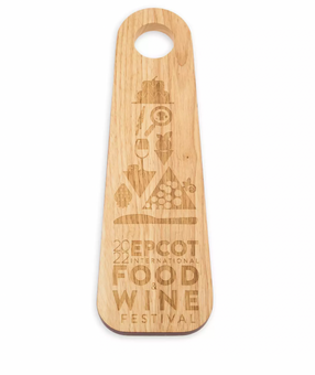 Disney EPCOT Food & Wine Festival 2022 Wood Serving Board New