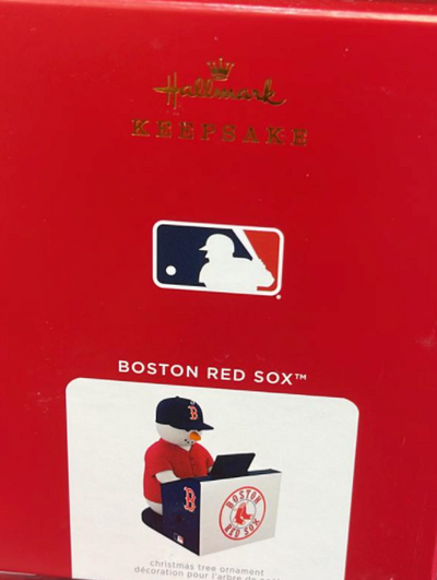 Hallmark 2021 MLB Boston Red Sox Snowman Organ Christmas Ornament New With Box