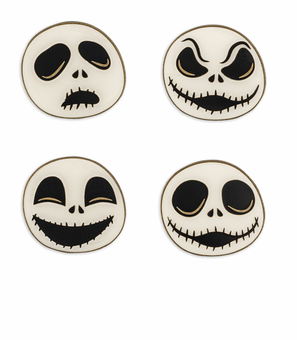 Hallmark Halloween Loungefly Disney Jack Skellington Faces Pin Set of 4 New