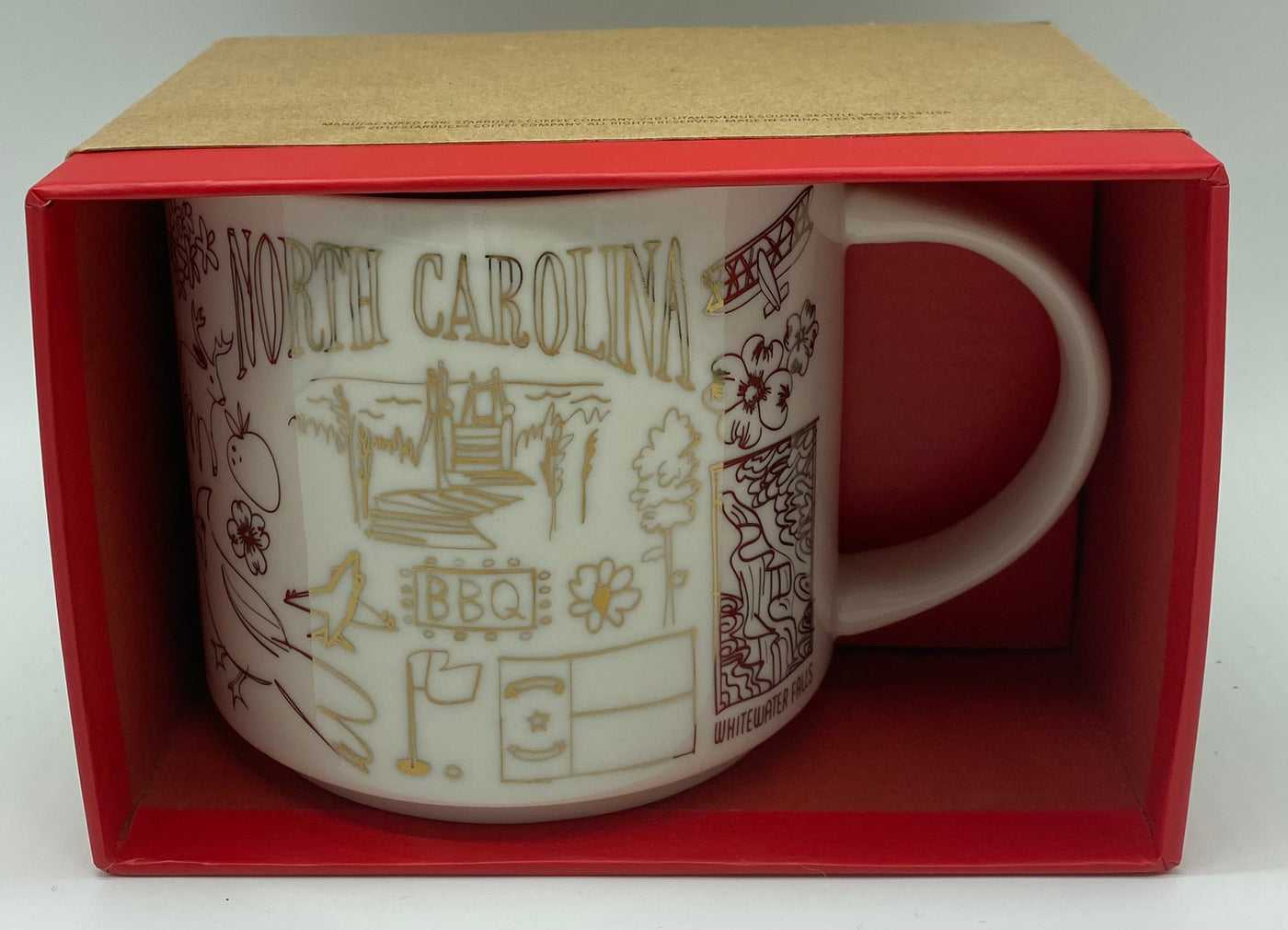 Starbucks Been There Series Holiday North Carolina Coffee Mug New With Box