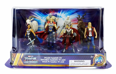 Disney Store Thor Love And Thunder Deluxe Figure Play Set Playset Figurine Toy