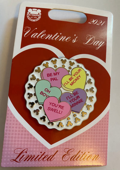Disney Parks 2021 Valentine's Day I'll Be Your Limited Pin New with Card