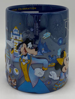 Disney Parks WDW 50th Magical Celebration Mickey and Friends Coffee Mug New