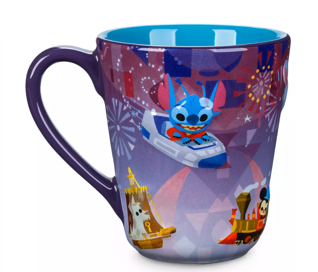 Disney Parks Joey Chou Cinderella Castle Magic Kingdom Stitch Coffee Mug New