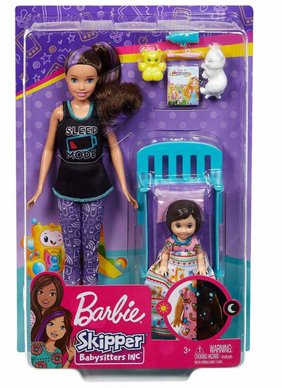 Barbie Skipper Babysitters Inc Bedtime Playset with Babysitting Skipper Doll New