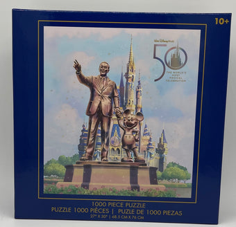 Disney Walt Disney World 50th Anniversary Puzzle 1000 Pieces Mickey Castle New