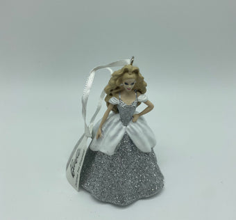 Hallmark Mattel Holiday White Barbie Christmas Ornament New with Tag