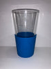 M&M's World Blue Silicone Sleeve Pint Glass New