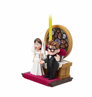 Disney Sketchbook Up Carl and Ellie Wedding Christmas Ornament New with Tag