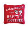 Disney Walt's Holiday Lodge Collection Chip 'n Dale Christmas Throw Pillow New