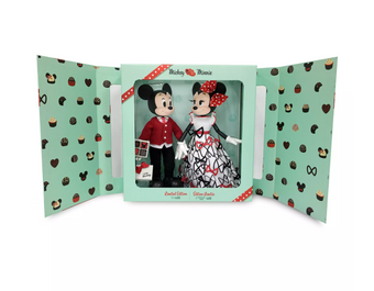 Disney Mickey and Minnie Limited Edition Valentine's Day Doll Set New with Box
