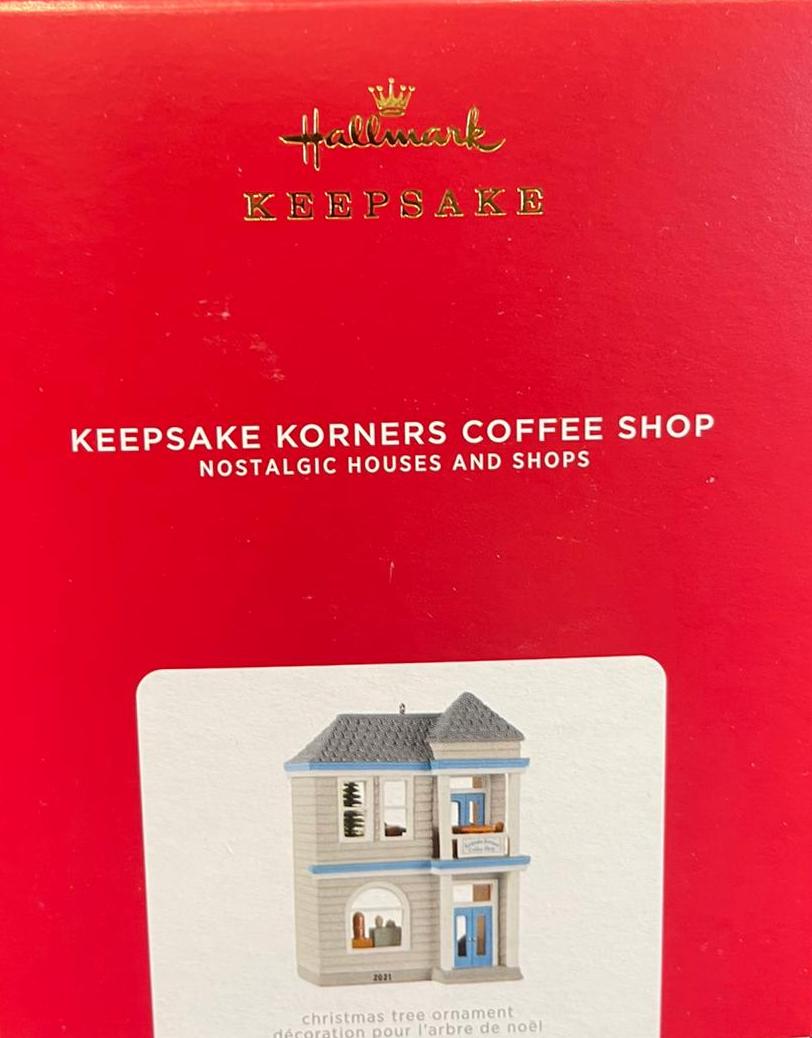 Hallmark 2021 Nostalgic Keepsake Korners Coffee Shop Christmas Ornament New Box