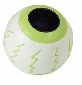 Hallmark Halloween Eyeball Ceramic Candy Bowl New