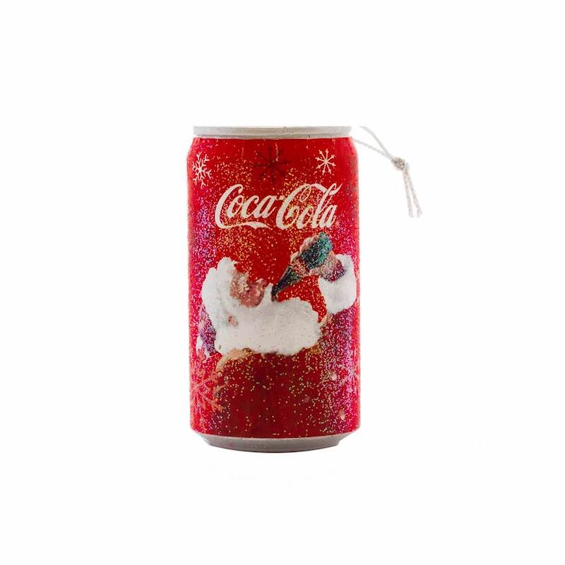 Authentic Coca Cola Coke Can with Santa Christmas Ornament New with Tags