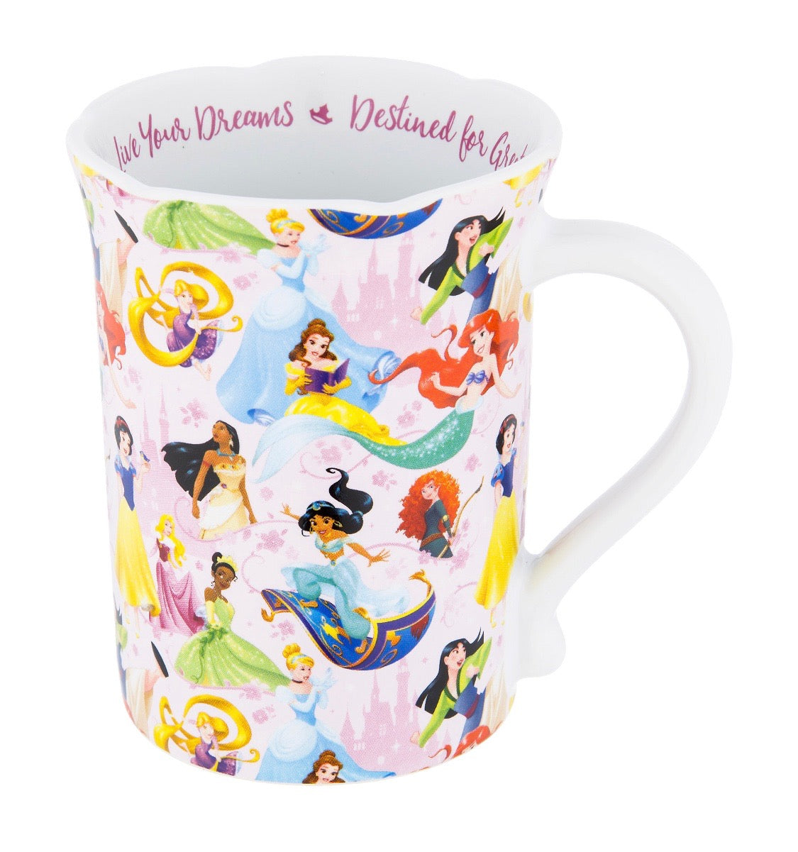 Disney Parks Princess Live Your Dreams Ceramic Coffee Mug New