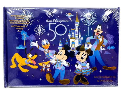 Disney Parks WDW Official Autograph Book - 50th Anniversary New With Tag