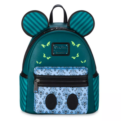 Disney 50th Mickey The Main Attraction The Haunted Mansion Mini Backpack New