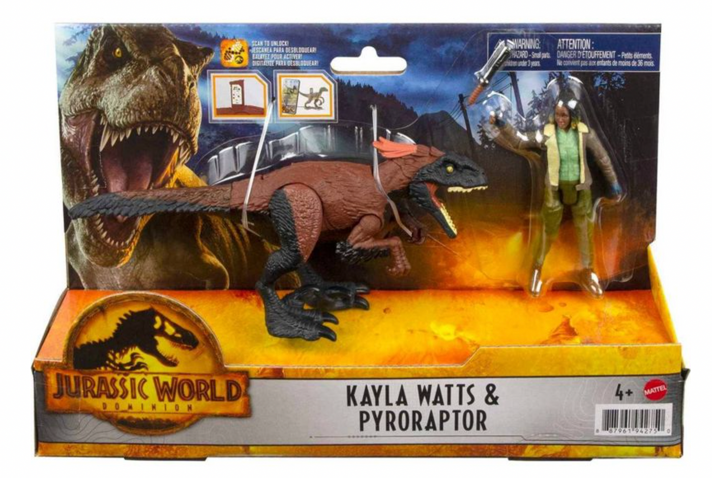 Jurassic World Dominion Pack Kayla Watts Pyroraptor Figure Dinosaur New With Box