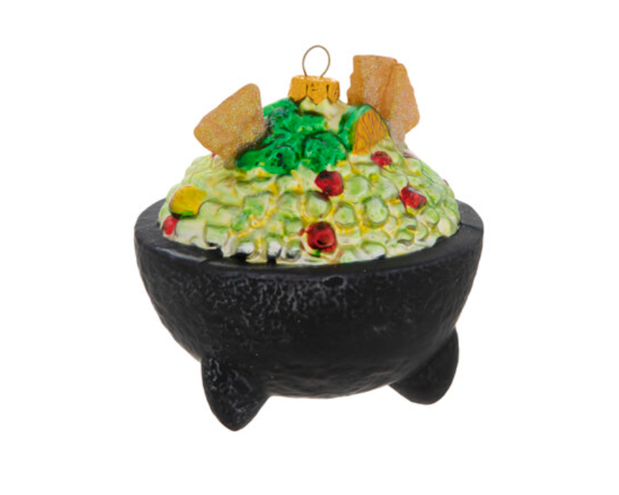 Robert Stanley Guacamole Bowl Glass Christmas Ornament New with Tag