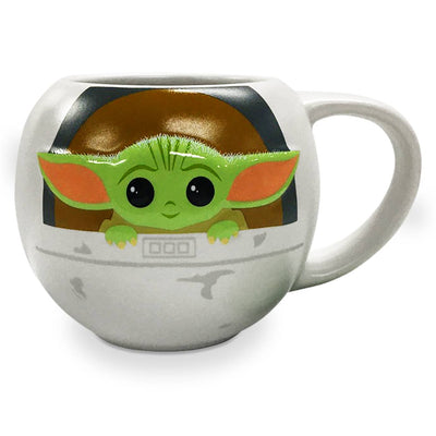 Disney The Child Star Wars The Mandalorian Yoda Figural Mug New