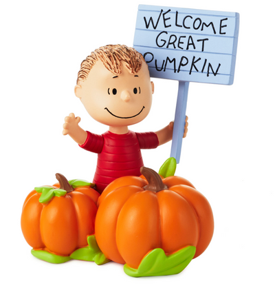 Hallmark Halloween Peanuts Linus Welcome Great Pumpkin Figurine New