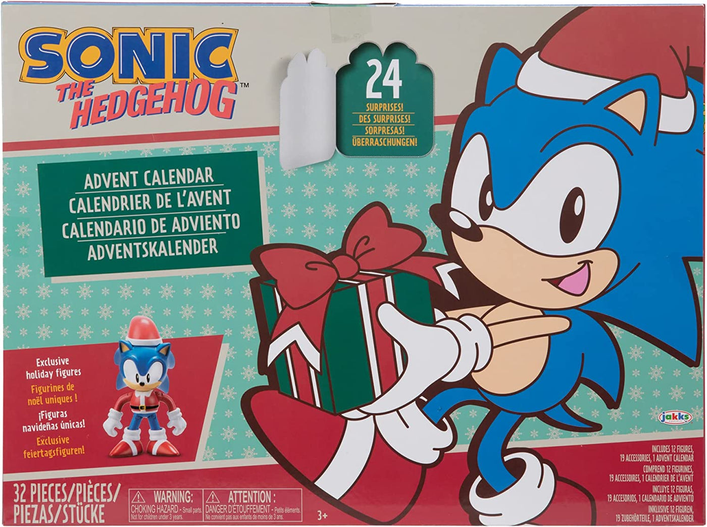Sonic The Hedgehog Advent Calendar 24 Surprises with Exclusive Collectible New