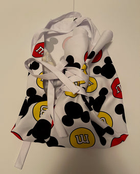 Disney Springs M&M's World Red and Yellow Mickey Icons Apron New with Tag