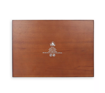 Disney Parks Mickey Silhouette Tropical Wood Serving Tray New