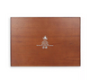 Disney Parks Mickey Silhouette Tropical Wood Serving Tray New