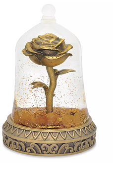 Disney Visa Exclusive Beauty and the Beast Enchanted Rose Snowglobe New with Box