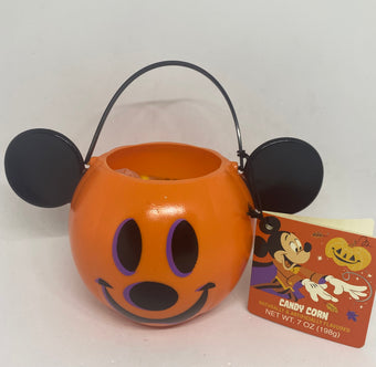 Disney Parks Happy Halloween 2021 Mickey Pumpkin Candy Corn Bowl New with Tag