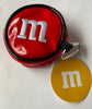 M&M's World Disney Mickey Ears Red Logo Round Coin Purse Keychain New with Tags