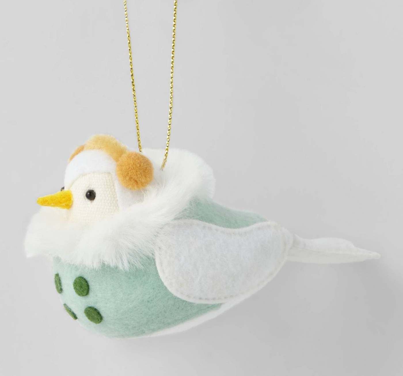 Target Bird with Yellow Earmuffs Christmas Tree Ornament Wondershop New