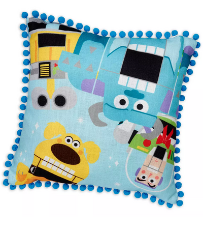 Disney Pixar's Monsters, Inc Christmas Holiday Toy to the World Pillow New Tag