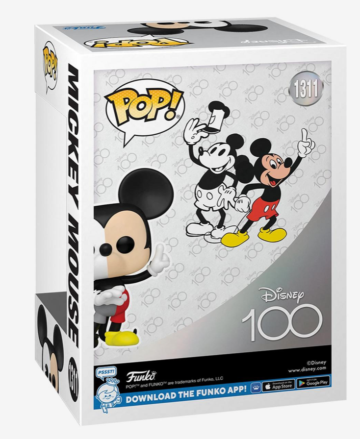 Funko Pop! Disney Mickey Mouse 100 Years Of Wonder Hot Topic Exclusive New Box