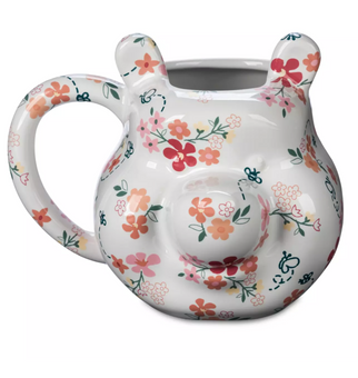 Disney Winnie the Pooh Figural Floral Coffee 25oz Mug New