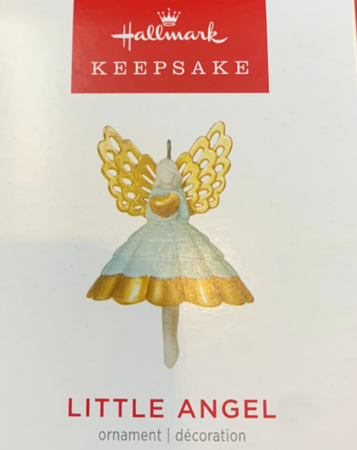 Hallmark 2022 Mini Little Angel With Heart Christmas Ornament New With Box