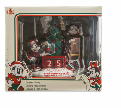 Disney Retro Mickey Minnie Chip 'n Dale Holiday Countdown Calendar New with Box