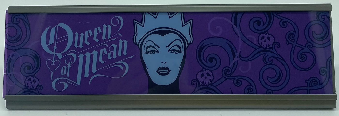 Disney Parks Evil Queen Desk Nameplate Queen of Mean New
