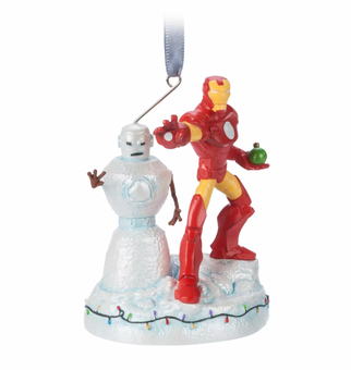 Disney Sketchbook Marvel Iron Man Light-Up Christmas Ornament New with Tag