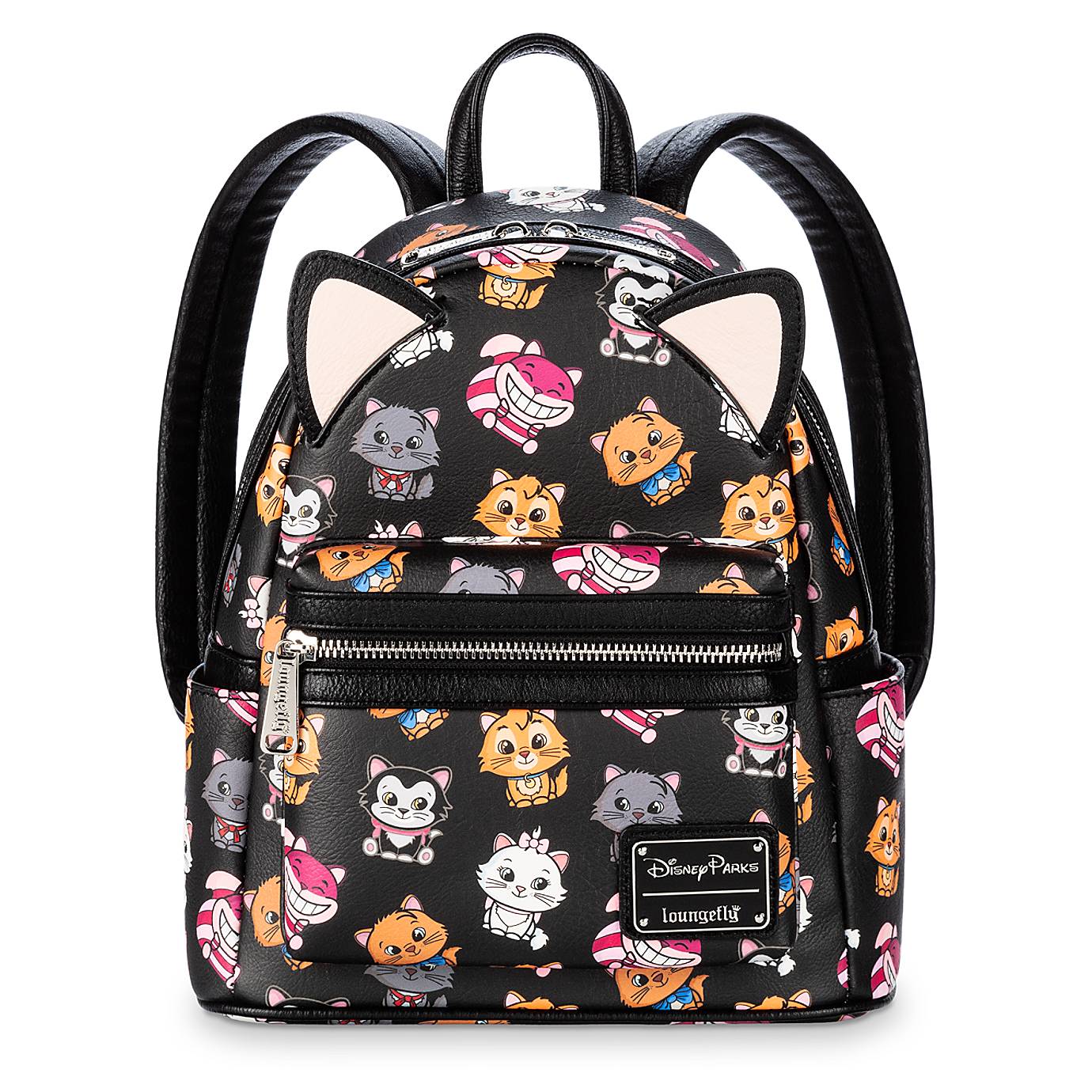 Disney Parks Cats Mini Backpack Figaro Cheshire Cat Marie Toulouse Berlioz New
