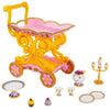 Disney Store Beauty and the Beast Be Our Guest Singing Tea Cart Play Set Belle