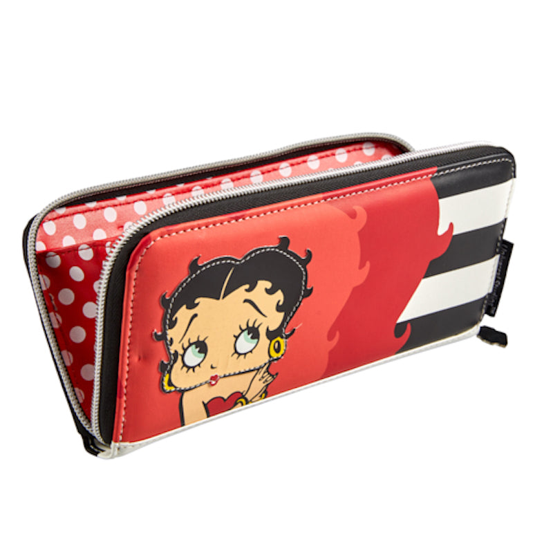Universal Studios Betty Boop Striped Wallet New with Tags