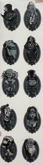 Disney Parks The Haunted Mansion Ghost Portraits Mystery Pin Set New With Box