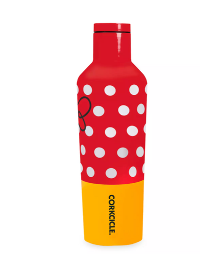 Disney Parks WDW Minnie Polka Dots Bow Stainless Steel Canteen by Corkcicle New