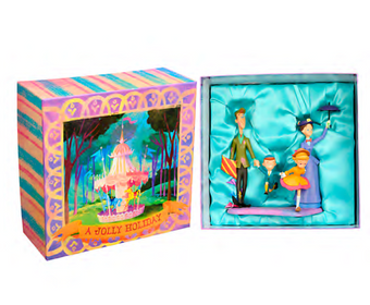 Disney Disneyland Paris Mary Poppins Bert Michael Jane Banks Limited Figurine